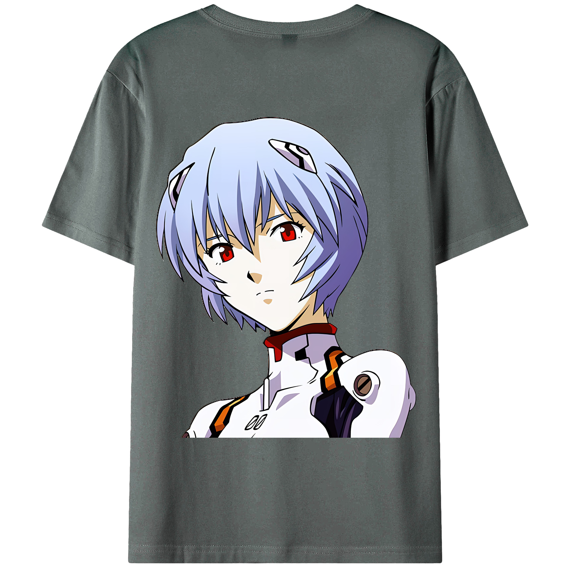 （画像用） EVA 新世紀エヴァンゲリオン 綿100％ メンズ半袖Tシャツ（バックプリント） 通気性